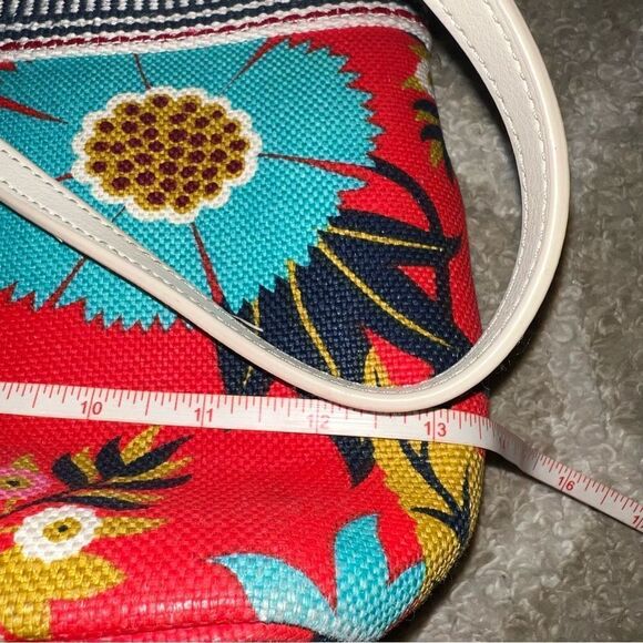 Spartina Floral Canvas Tote Bag - Red - Picture 3 of 7